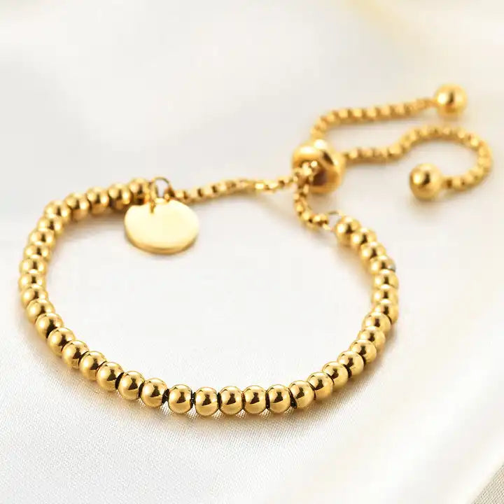 18K Gold Plated Angel Number Charm Bracelet